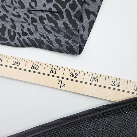 Equipment Animal Print Flare Pants In Black Women's 12 Silk Relaxed Boho Party - Picture 9 of 9